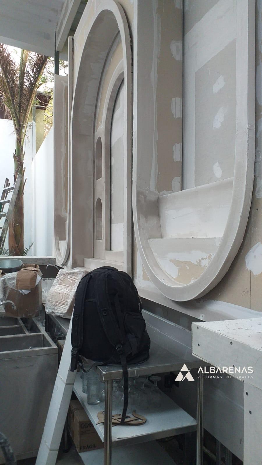 Capilla · arcos y nichos en durlock